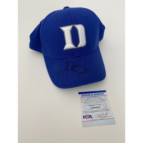 Kyrie Irving Duke Basketball signed Hat PSA Autographed NBA Rookie Draft Rare